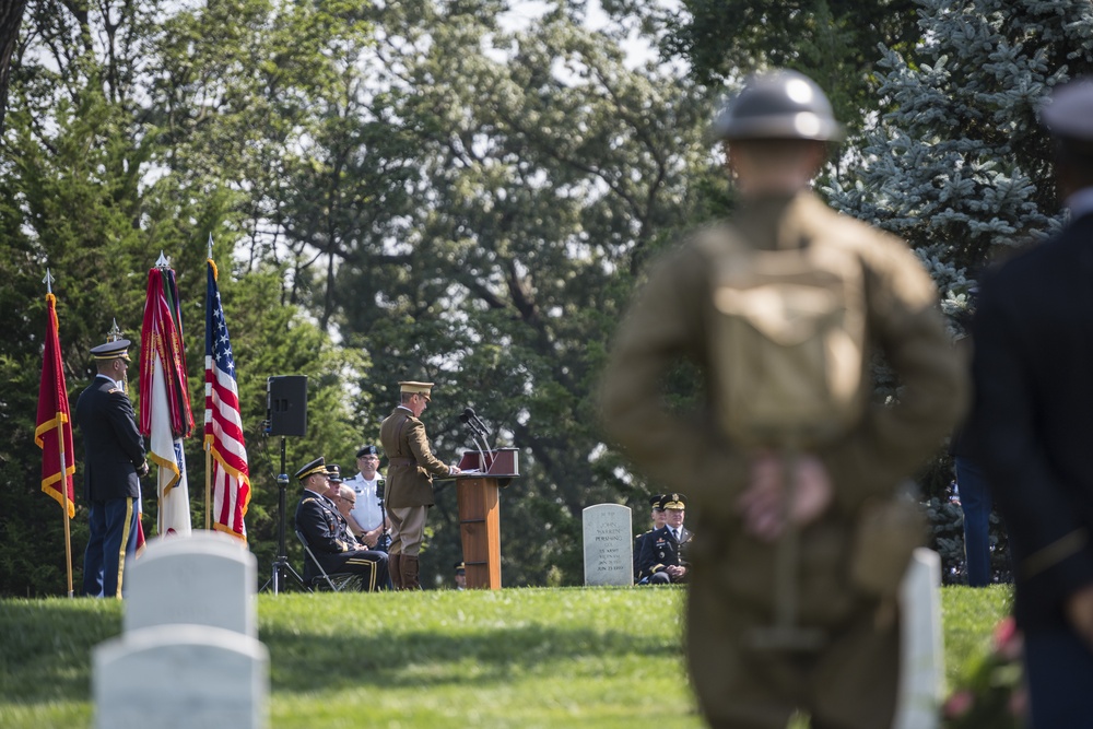 First U.S. Army Hosts a Wreath-Laying Ceremony at the Gravesite of General of the Armies John Pershing