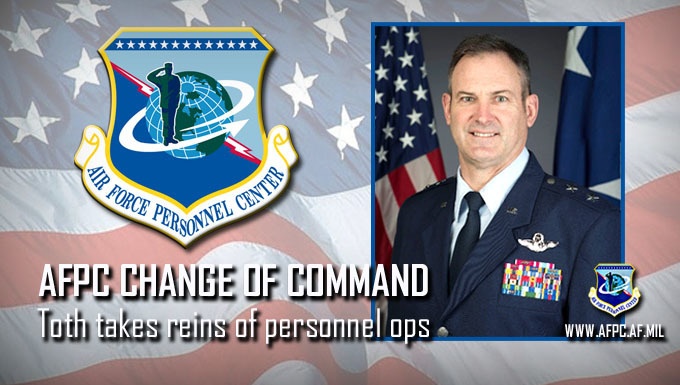 Toth takes command of the Air Force’s Personnel Center
