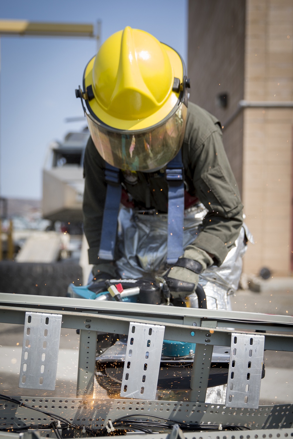 Crash crewmen drill their drills to enhance skills and abilities