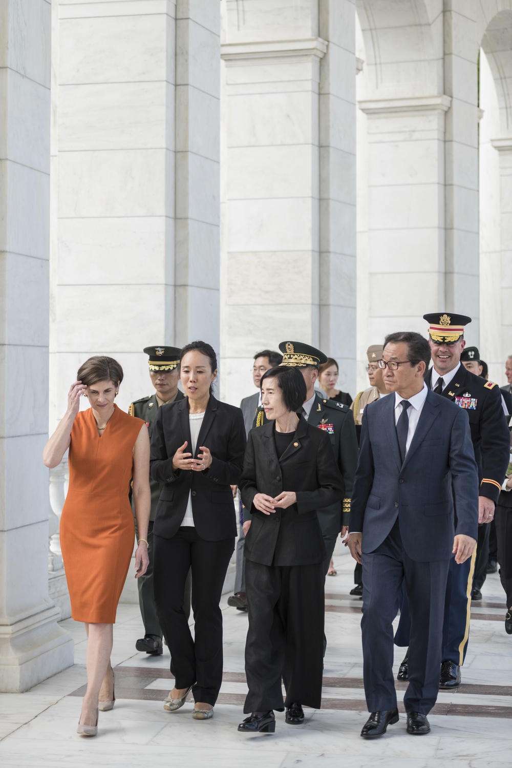 South Korea Minister of Patriots and Veterans Affairs Pi Woo-Jin Participates in a Wreath-Laying at the Tomb of the Unknown Soldier