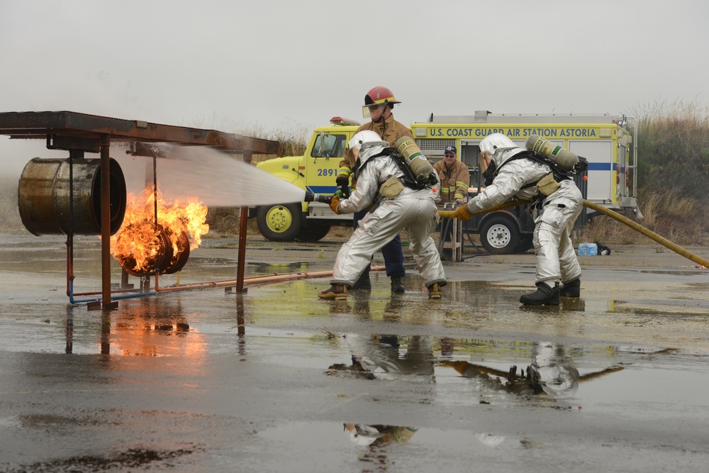 Coast Guard Aircraft Rescue Fire Fighter Training