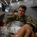 U.S. Navy sailor checks medical supply inventory