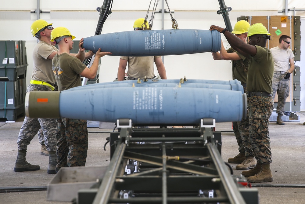 Ammo meets Ordnance: Marines, Air Force build bombs