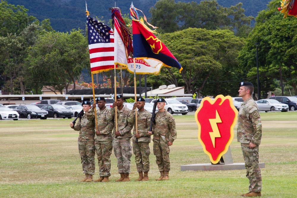 25th ID chief of staff flying V ceremony for Col. David B. Womack