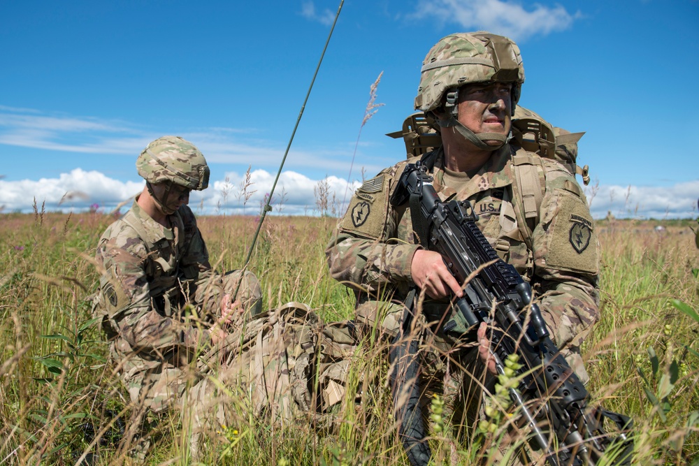 Spartan paratroopers conduct airborne training at JBER