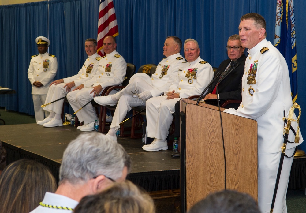 Navy Recruiting Command Region West change of command ceremony