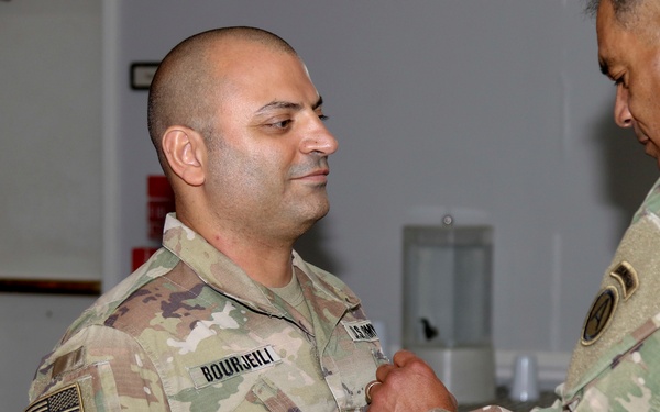 Lt. Gen. Garrett promotes Maj. Zahi Bourjeili to Lt. Col.