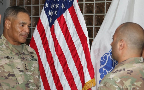 Lt. Gen. Garrett promotes Maj. Zahi Bourjeili to Lt. Col.