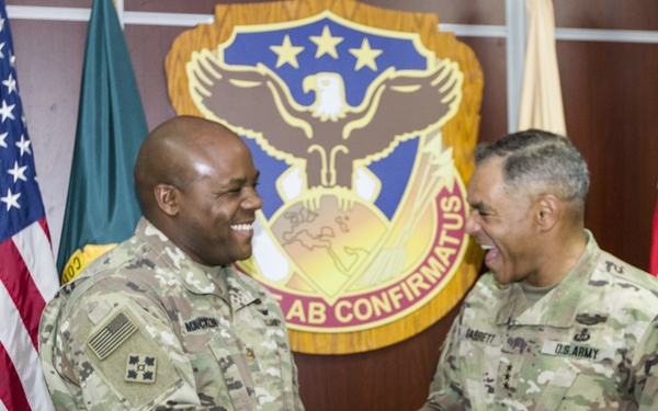 Lt. Gen. Michael X. Garrett, U.S. Army Central commander coin presentation