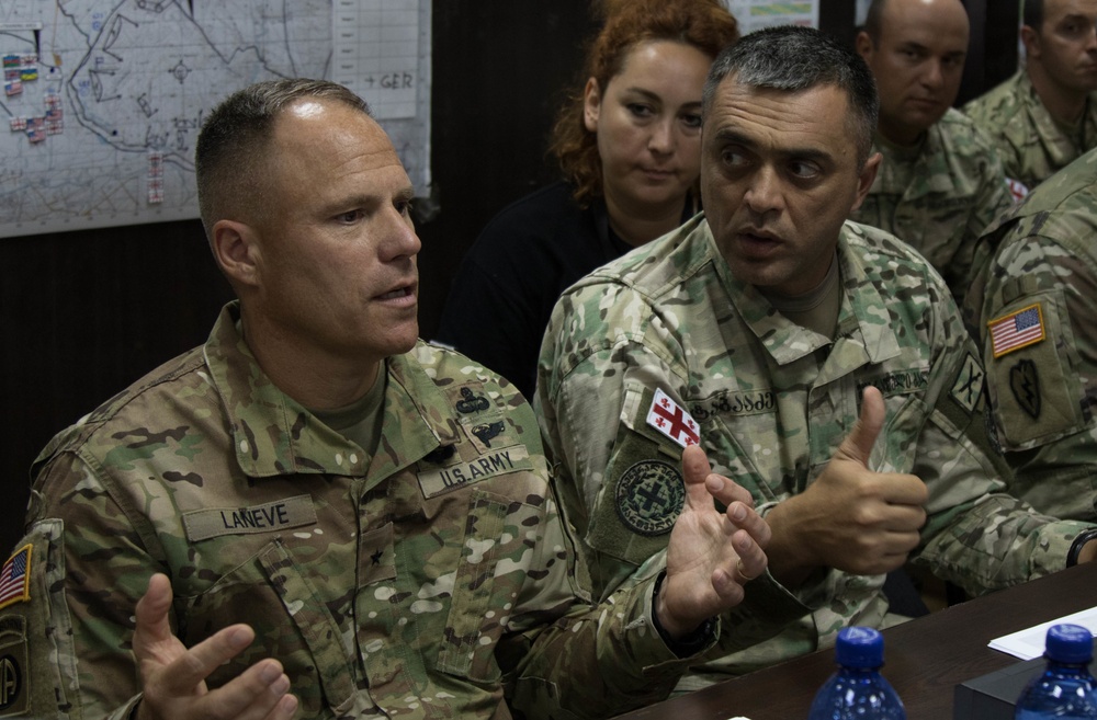 7th ATC commanding general visits Noble partner