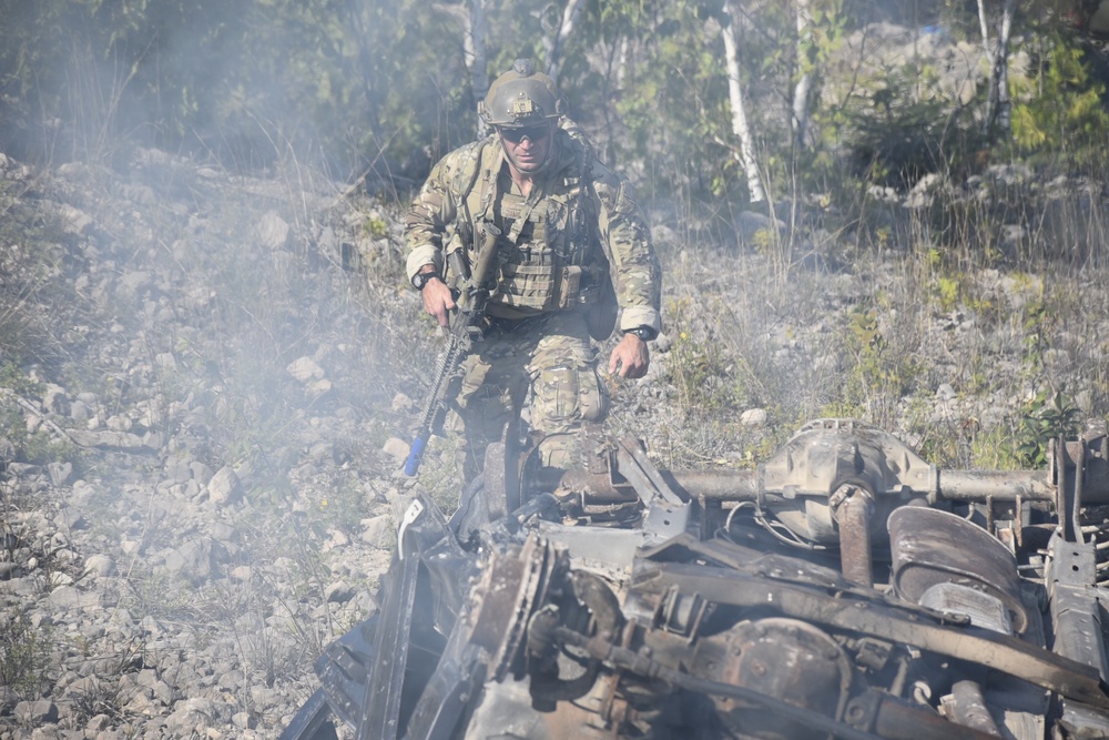 Air Force Pararescue specialists train at mass casualty exercise during  Northern Strike 18