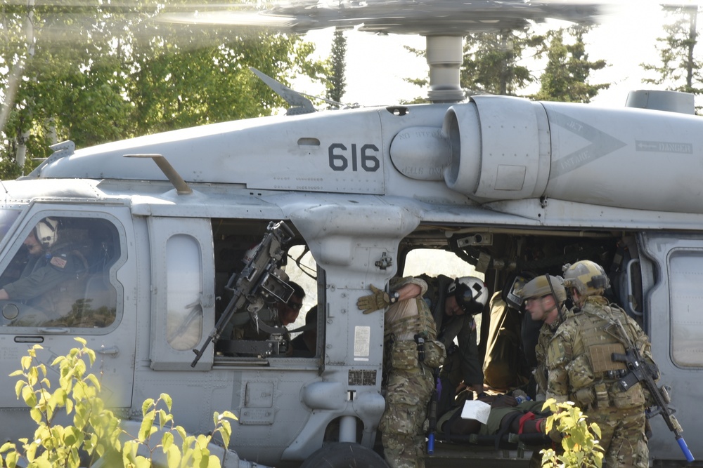 Air Force pararescue specilists train for mass casualty exercise at Northern Strike 18