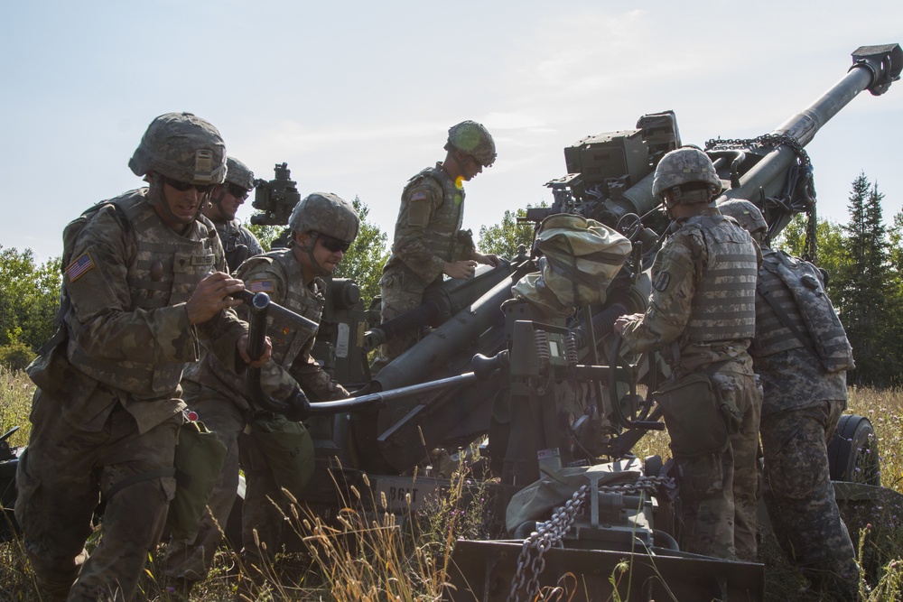 Best of the 103rd Field Artillery Regiment at Northern Strike