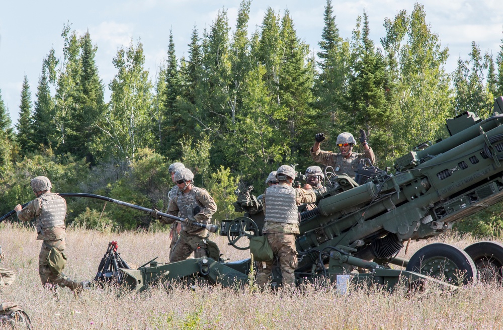 Best of the 103rd Field Artillery Regiment at Northern Strike