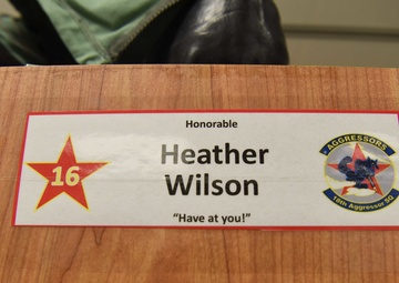 SECAF visits Eielson Airmen, flies with Aggressors