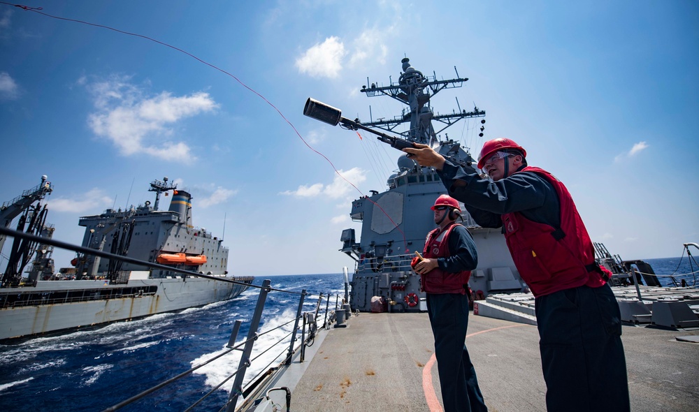 USS Carney Conducts Underway Replenishment