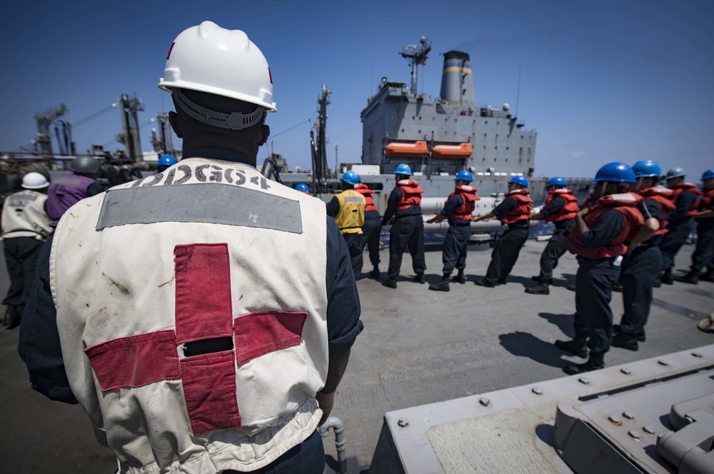 USS Carney Conducts Underway Replenishment