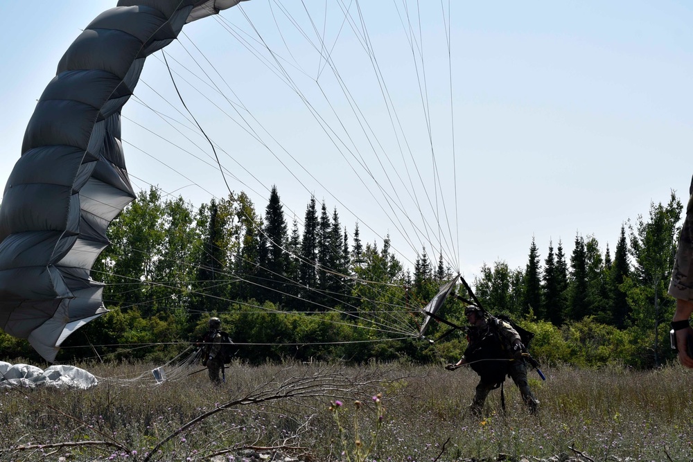 Pararescue specialists jump into exercise Northern Strike 18