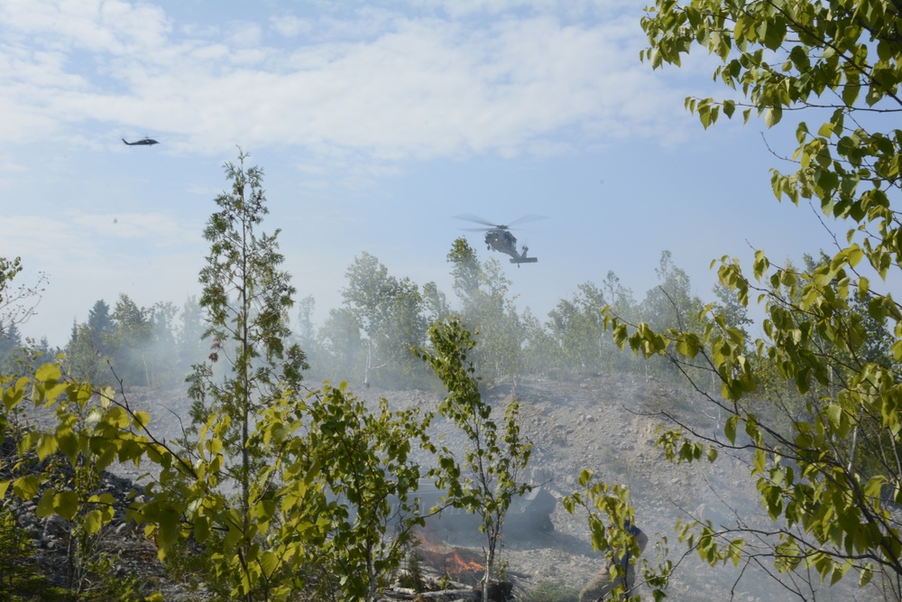 Air Force pararescue specialists train at Northern Strike 18