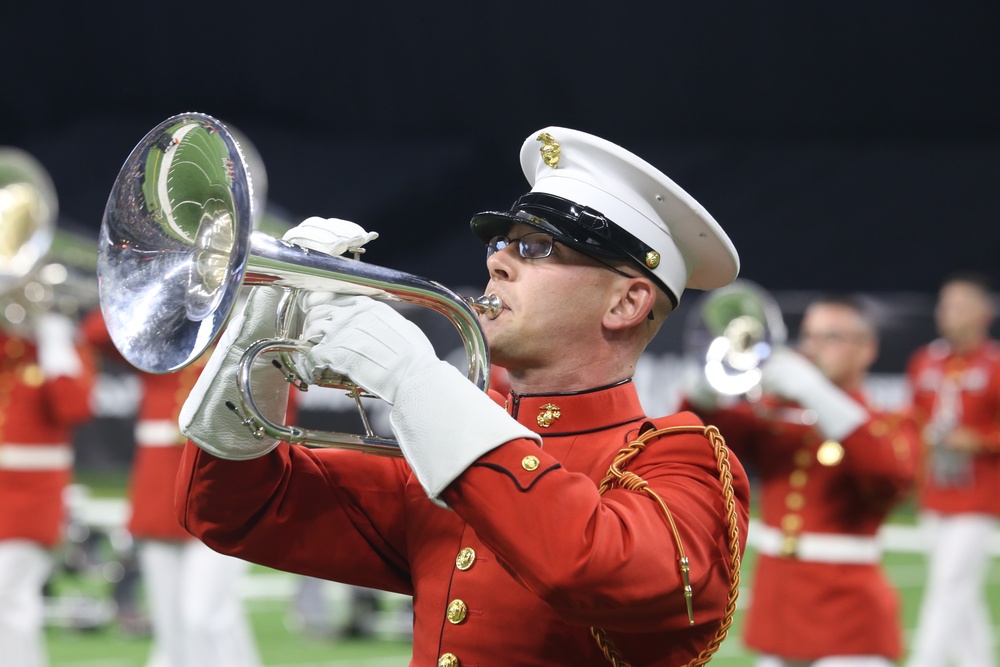 &quot;The Commandnts Own,&quot; U.S. Marine Drum &amp; Bugle Corps performs at the DCI Finals