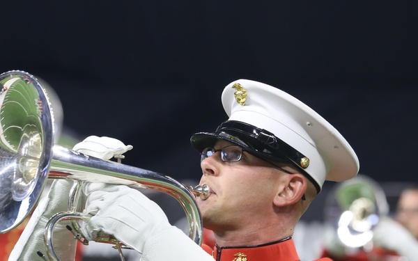 &quot;The Commandnts Own,&quot; U.S. Marine Drum &amp; Bugle Corps performs at the DCI Finals