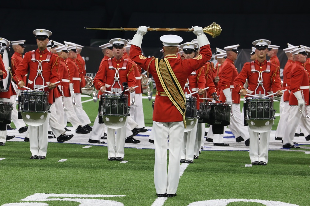 &quot;The Commandnts Own,&quot; U.S. Marine Drum &amp; Bugle Corps performs at the DCI Finals