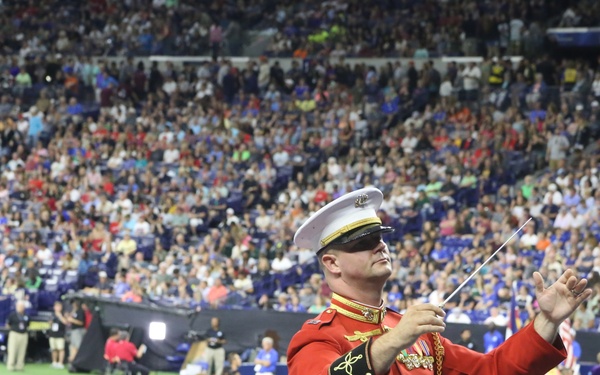 &quot;The Commandnts Own,&quot; U.S. Marine Drum &amp; Bugle Corps performs at the DCI Finals