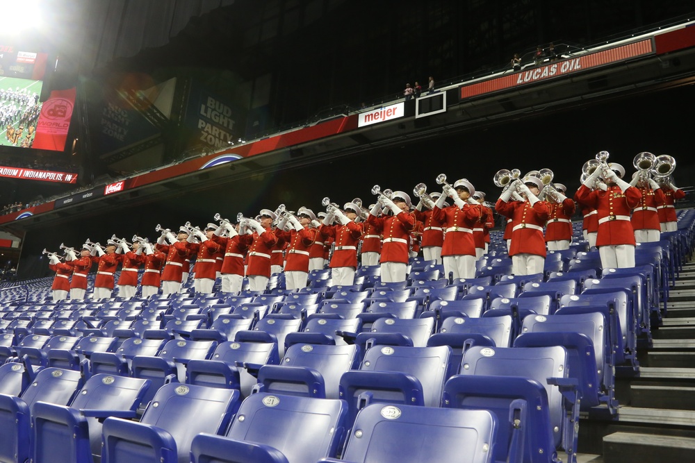 &quot;The Commandnts Own,&quot; U.S. Marine Drum &amp; Bugle Corps performs at the DCI Finals