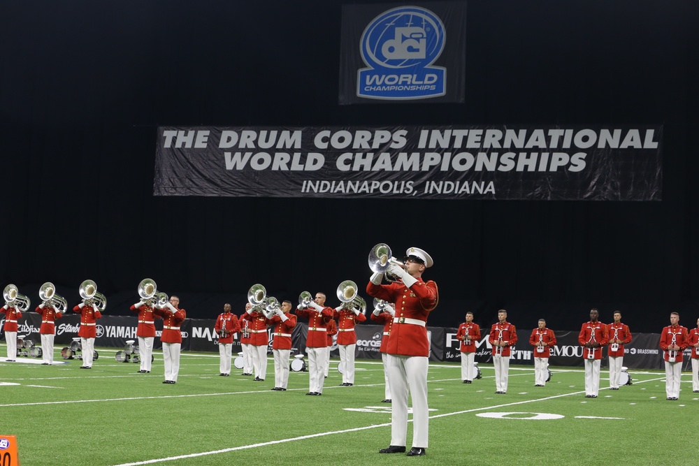 &quot;The Commandnts Own,&quot; U.S. Marine Drum &amp; Bugle Corps performs at the DCI Finals