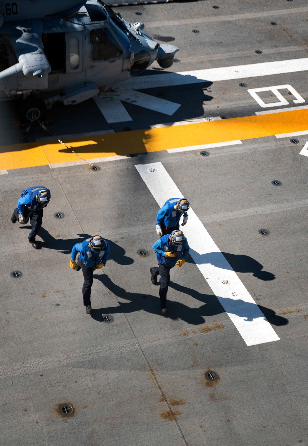 HSC-21's "Blackjacks" conduct vertical replenishment training aboard USS Bonhomme Richard (LHD 6)