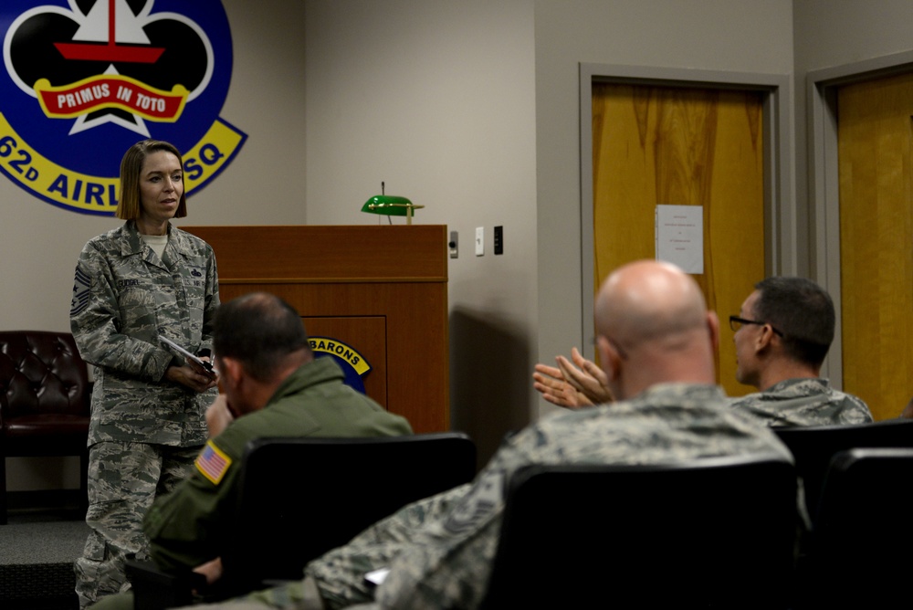 AETC command chief visits Little Rock AFB, discusses innovation