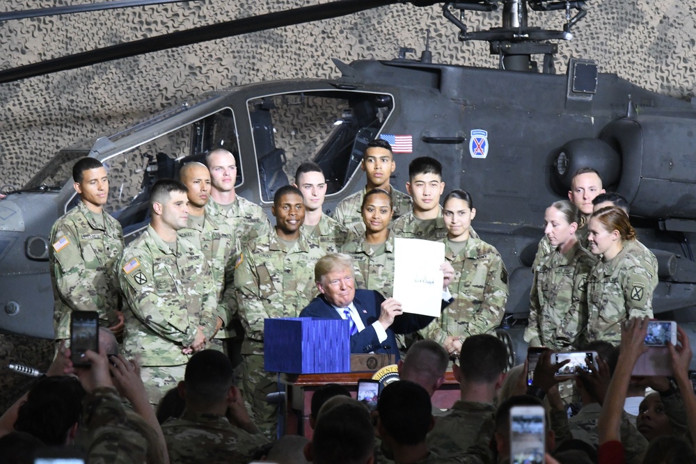 President signs National Defense Authorization Act at Fort Drum