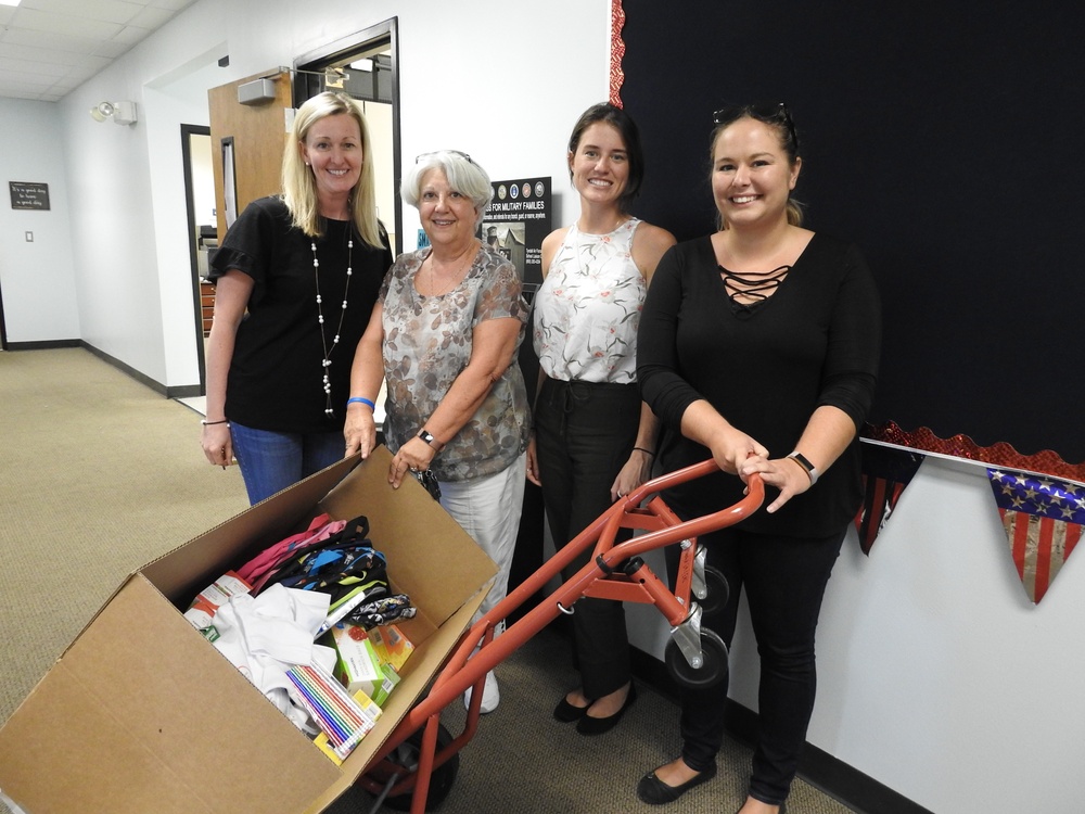 Navy Team Drive Supplies Back to School [Image 2 of 3]