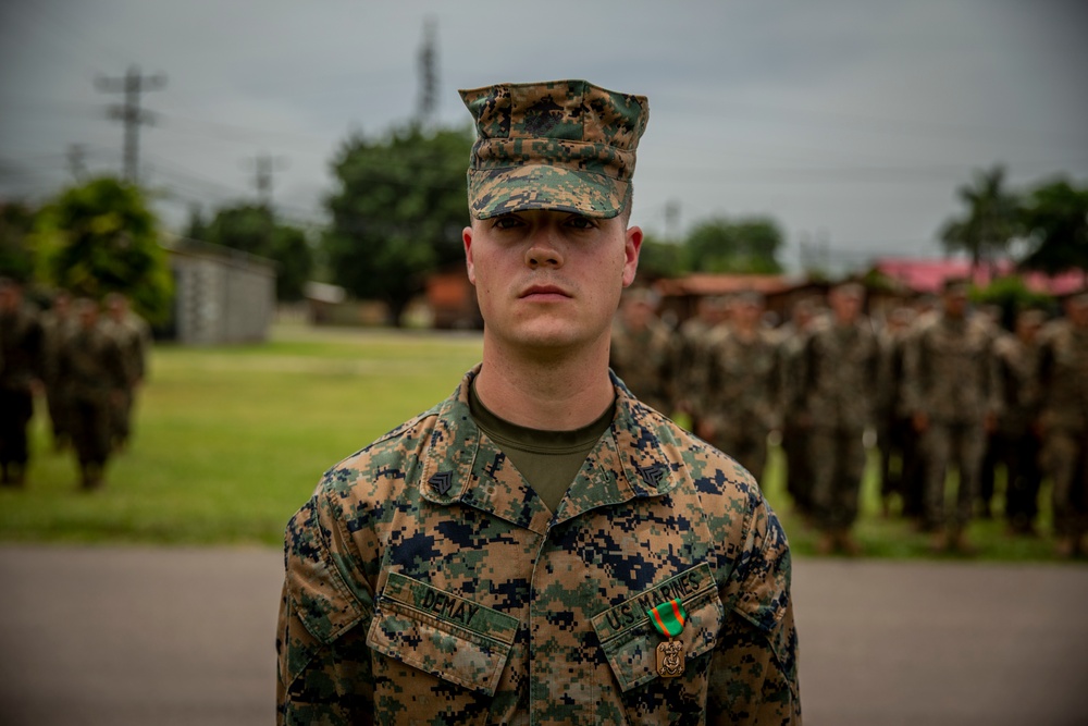 SPMAGTF-SC presents Navy and Marine Corps Achievement Medals