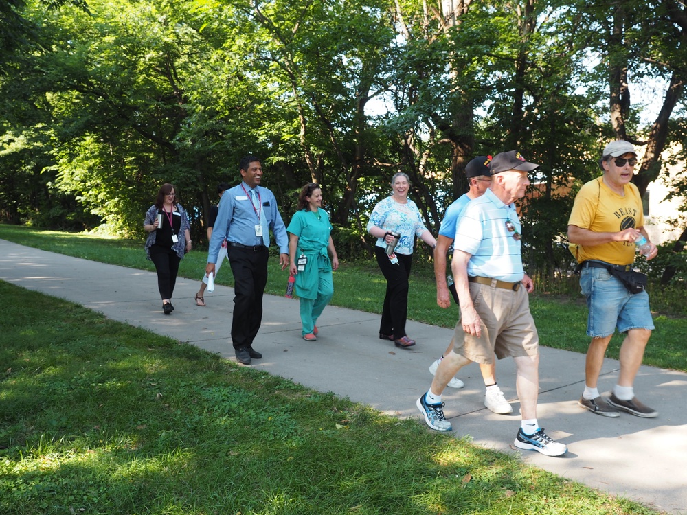 Omaha VA takes to the trails with doctors, Veterans, employees
