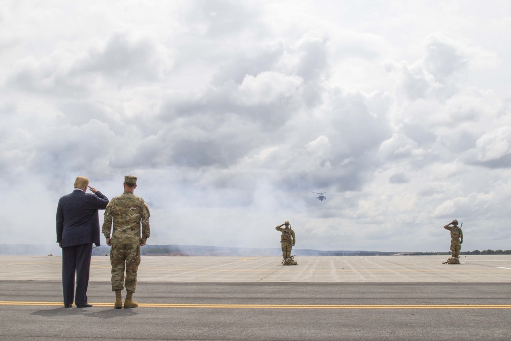 President Trump visits 10th Mountain Division (LI) to sign NDAA