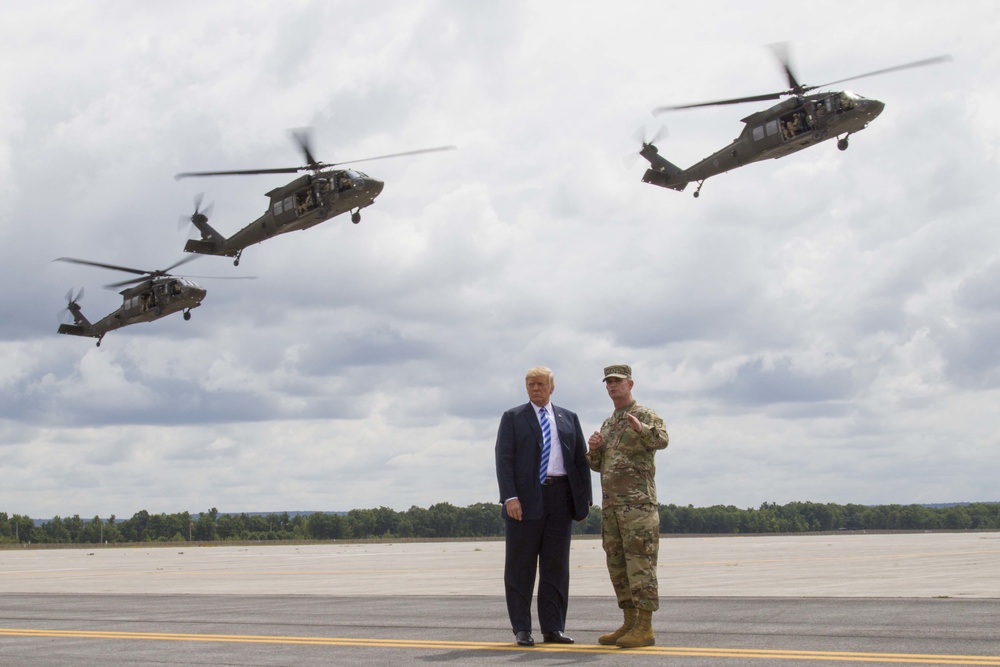 President Trump visits 10th Mountain Division (LI) to sign NDAA