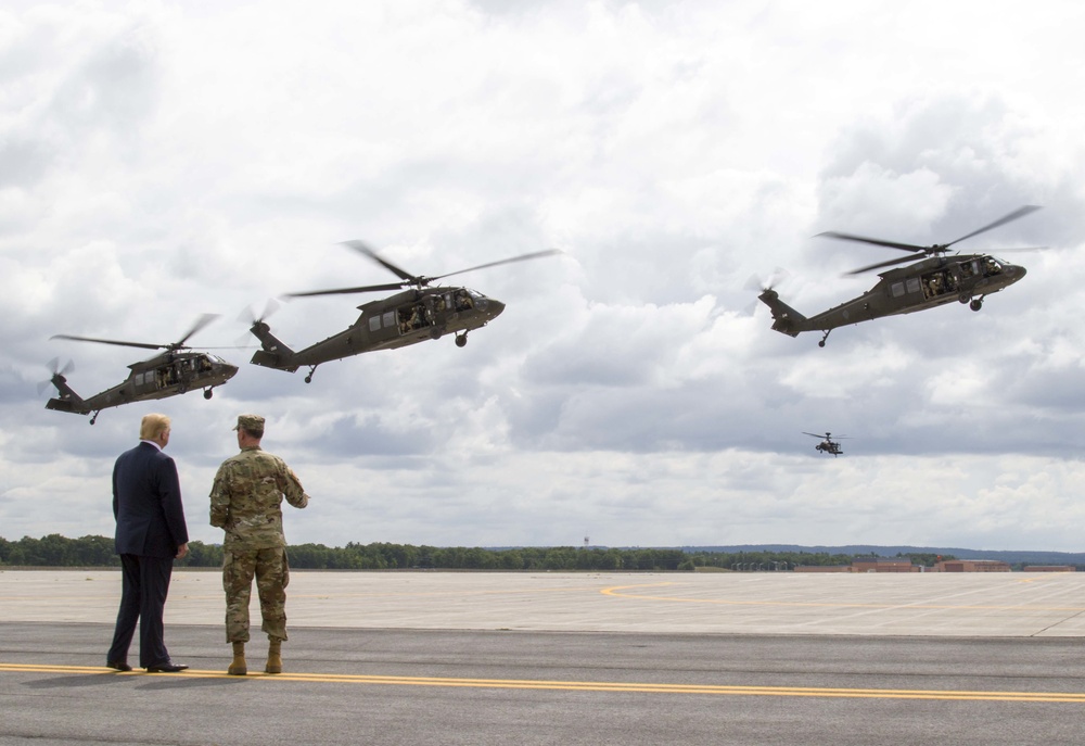 President Trump visits 10th Mountain Division (LI) to sign NDAA