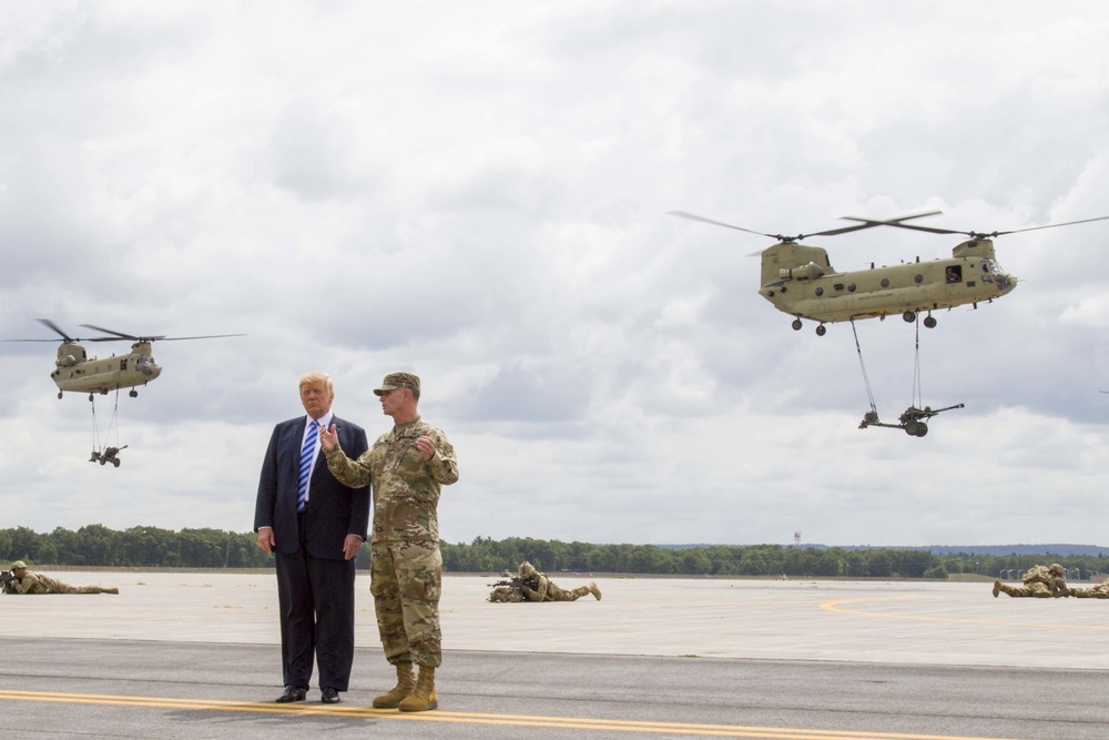 President Trump visits 10th Mountain Division (LI) to sign NDAA