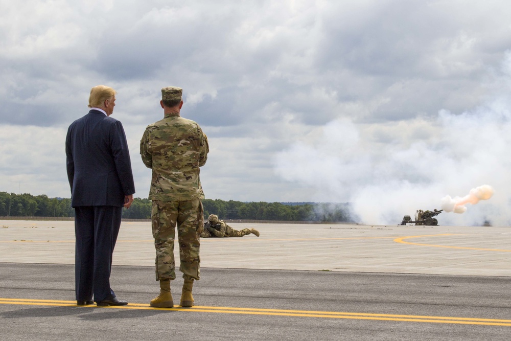 President Trump visits 10th Mountain Division (LI) to sign NDAA