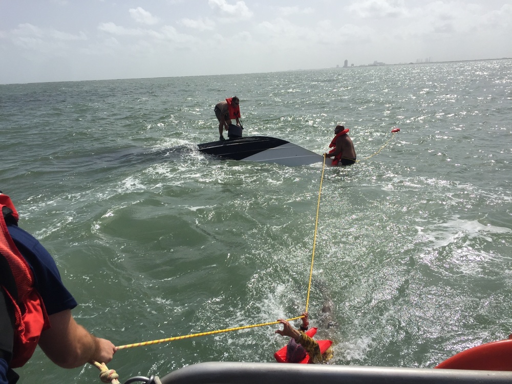 Coast Guard rescues 3 from sinking vessel near Galveston, Texas