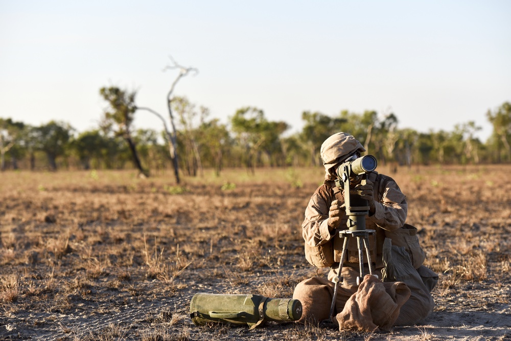Marine Rotational Force - Darwin 2018 conducts indirect fire support exercise