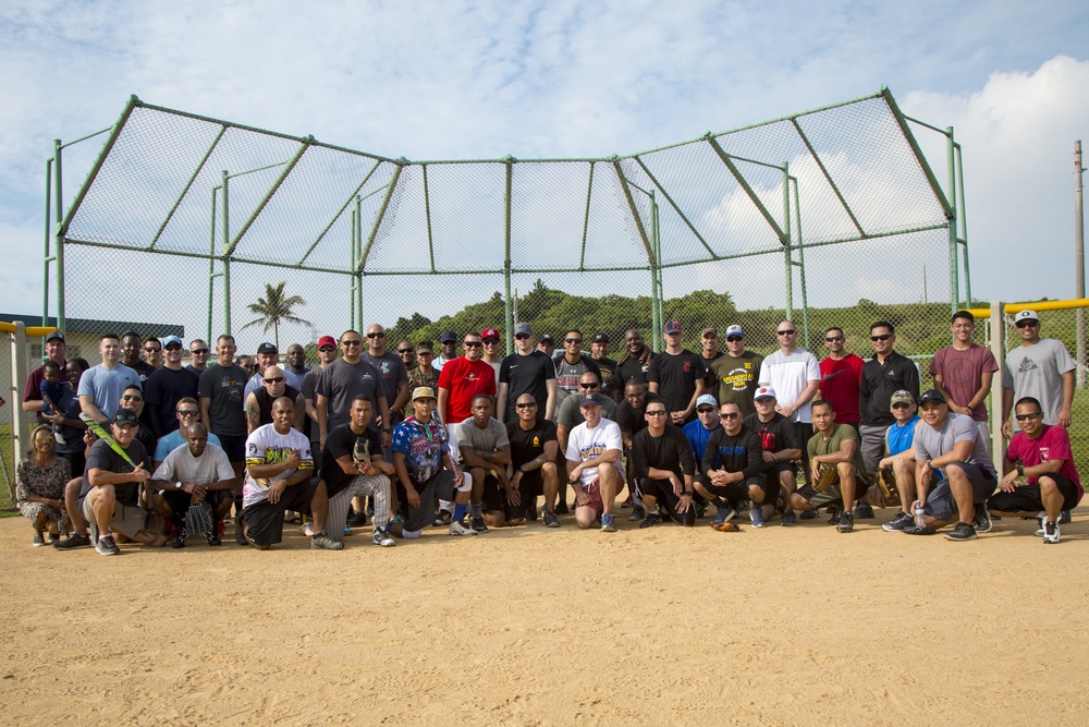 H&amp;S Bn. Camp Butler Officers vs. SNCOs Softball Game
