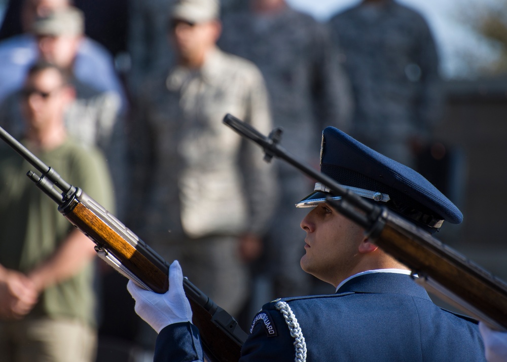 Honor guard graduation at Laughlin