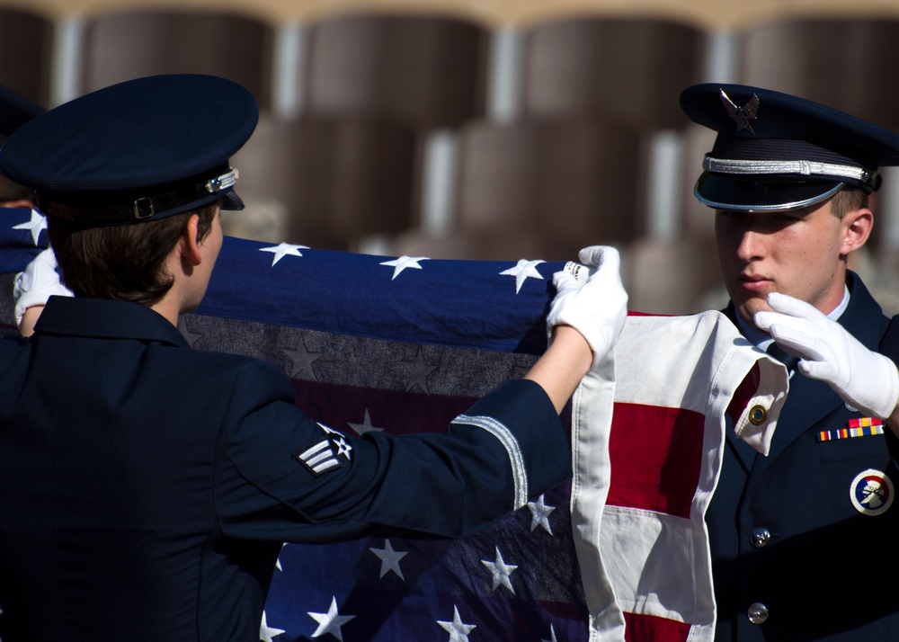 Honor guard graduation at Laughlin