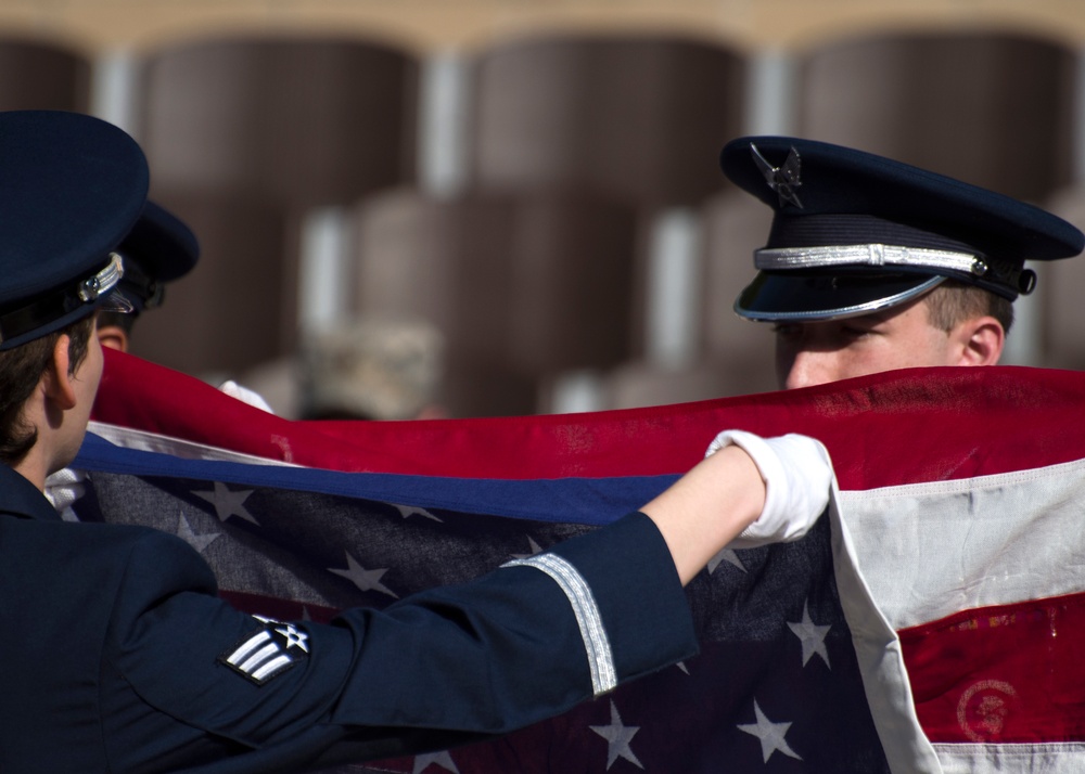 Honor guard graduation at Laughlin