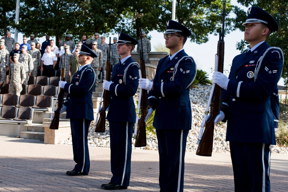 Honor guard graduation at Laughlin