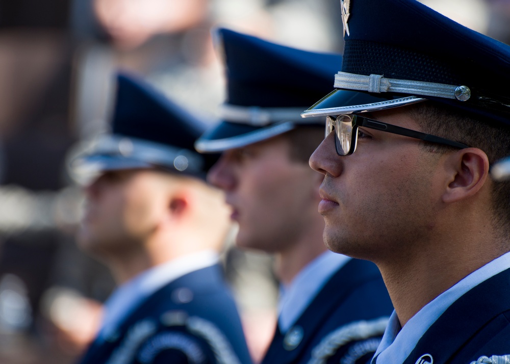 Honor guard graduation at Laughlin