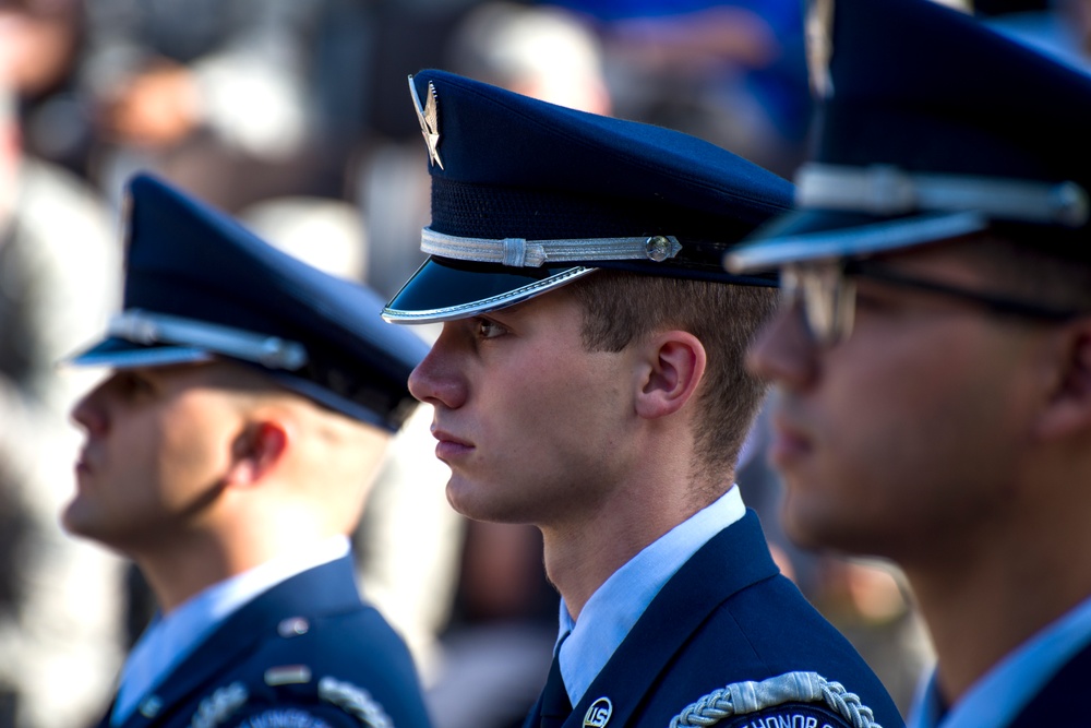Honor guard graduation at Laughlin