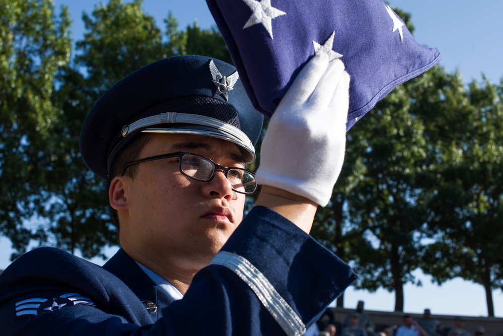Honor guard graduation at Laughlin